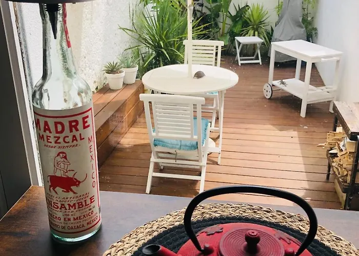 With Jardin Tropical Terrasse - Center - 150m 公寓